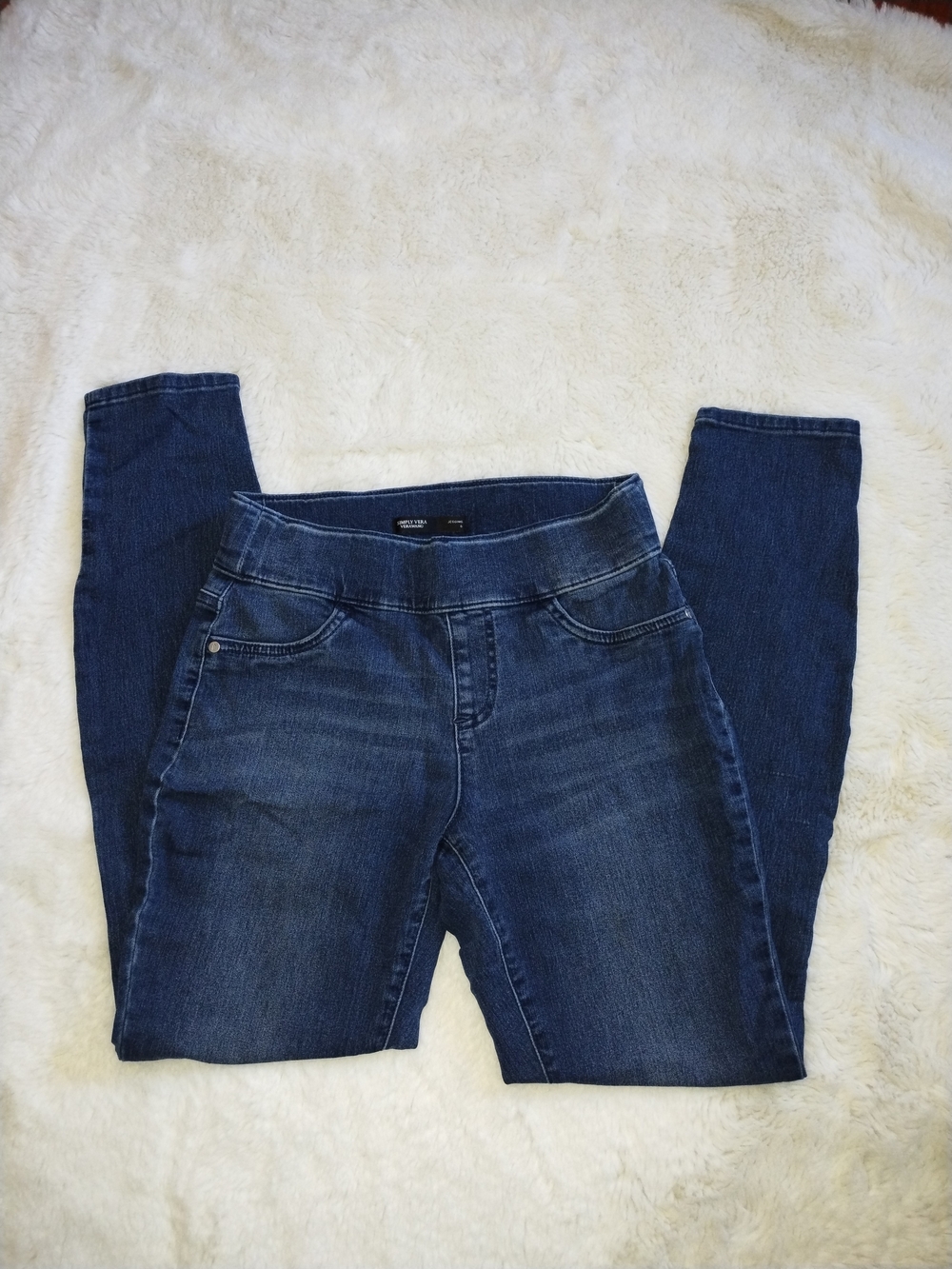 Simply Vera Vera Wang Dark Blue Stretch Skinny Jeggings